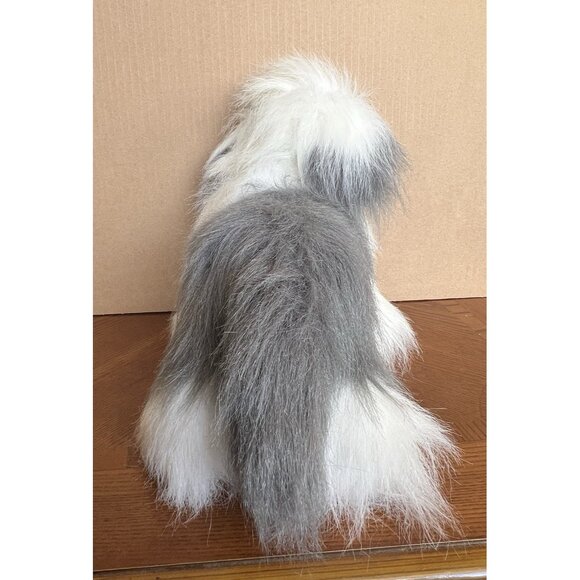 English Sheepdog Shaggy Dog Puppy Luigi Amani Stuffed Animal Korea 15" - Picture 7 of 17